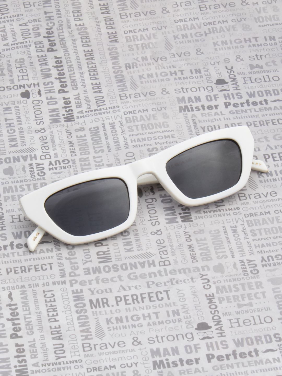 Ted Smith  White Aesthetic Cateye Luxury Acetate Sunglasses Women with Polarised Lens