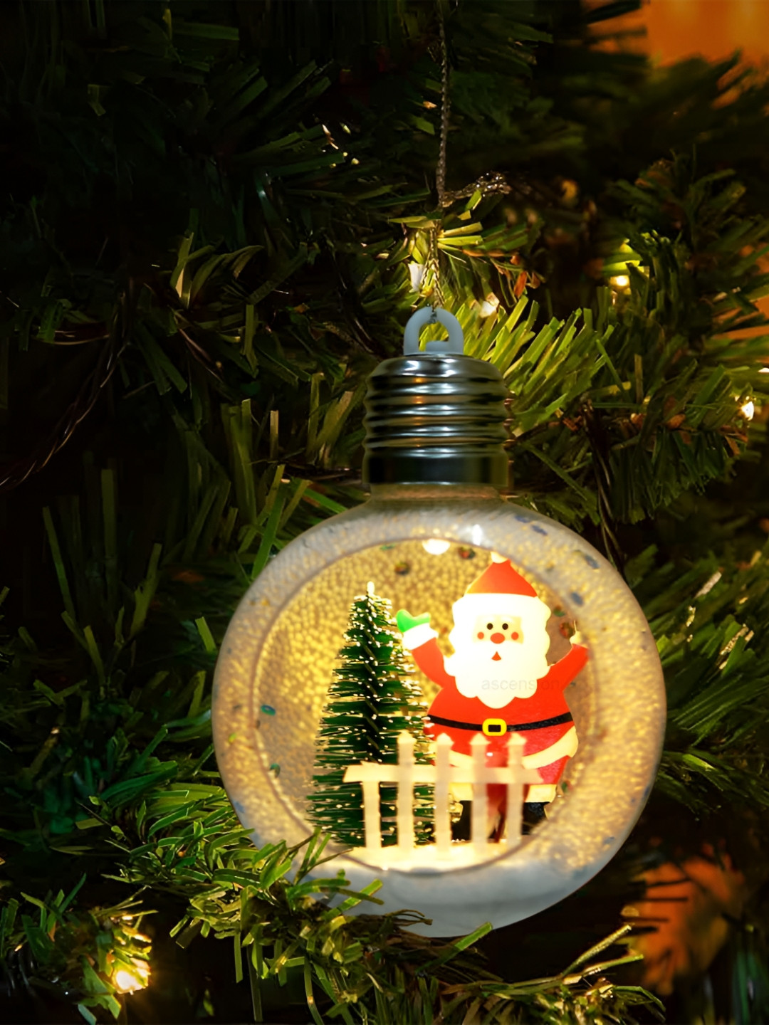 Ascension Red & White Santa Claus Christmas Lights Decorative