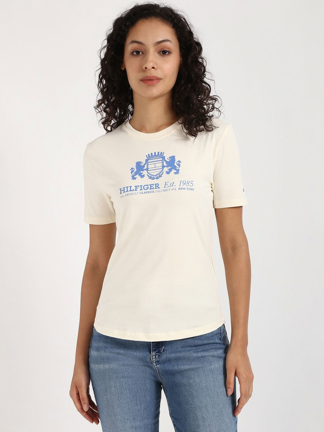Tommy Hilfiger Women Typography Pockets T-shirt