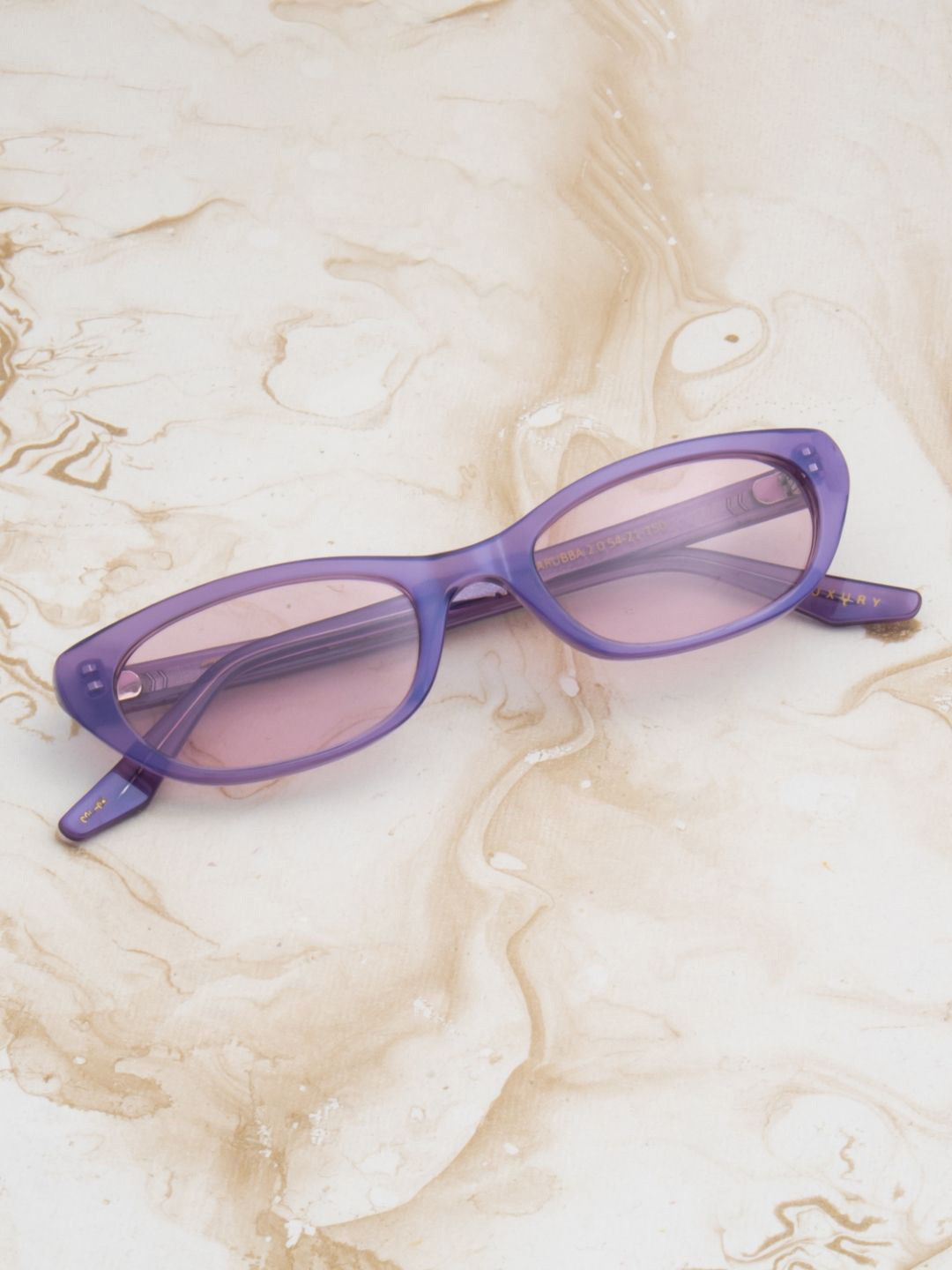 Ted Smith Purple Cateye Aesthetic Premium Acetate Sunglasses Women with Polarised Lens