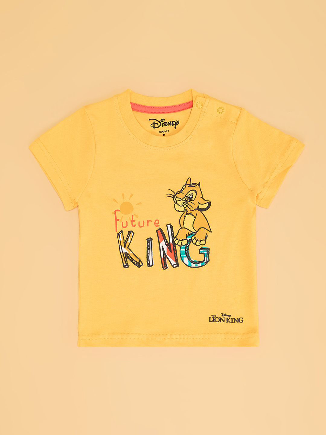 Pantaloons Boys Lion King Graphic Printed Pure Cotton Casual T-shirt