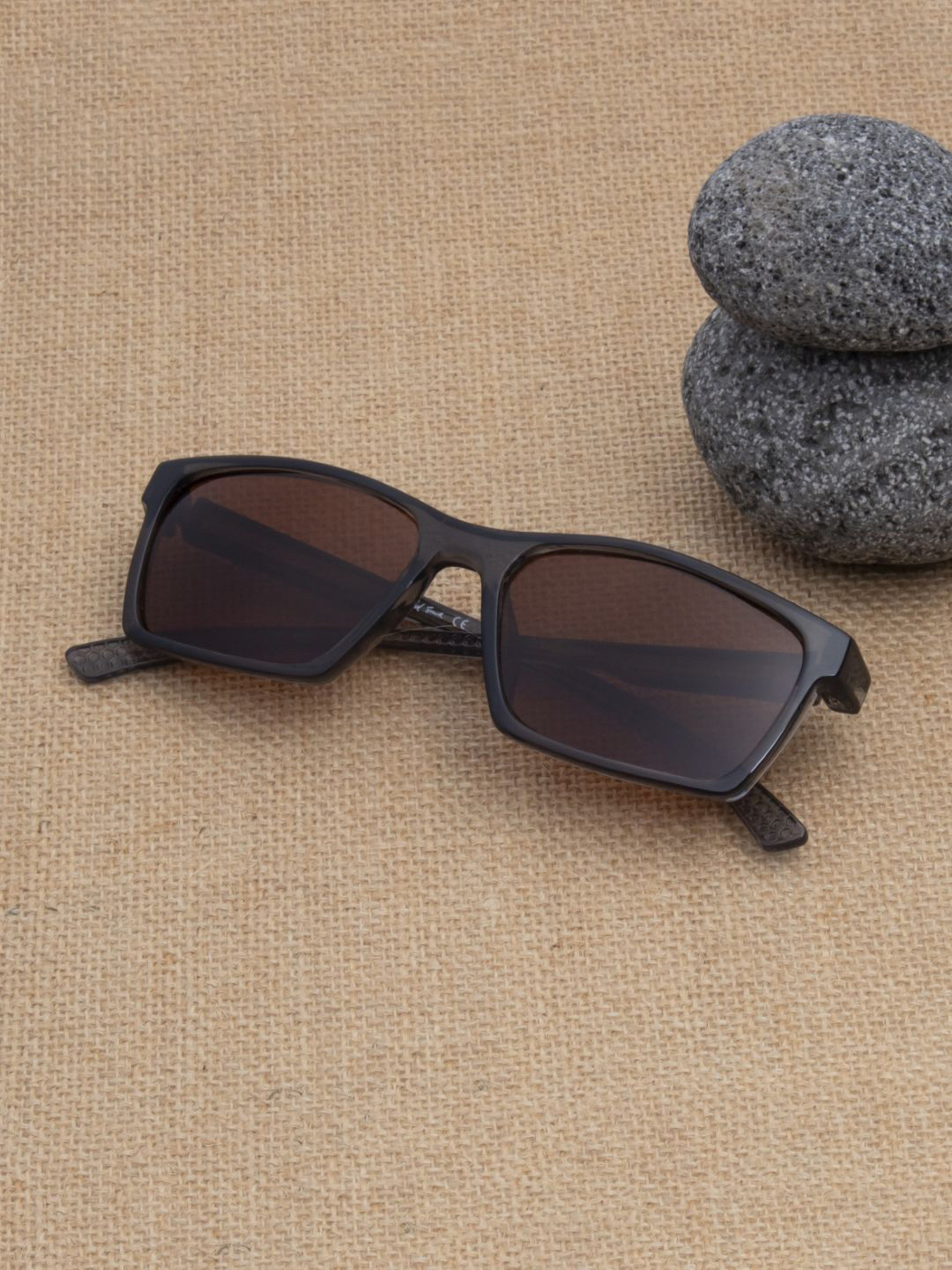 Ted Smith  Brown Sports Aesthetic Mens Sunglasses with Polarised and UV Protected Lens