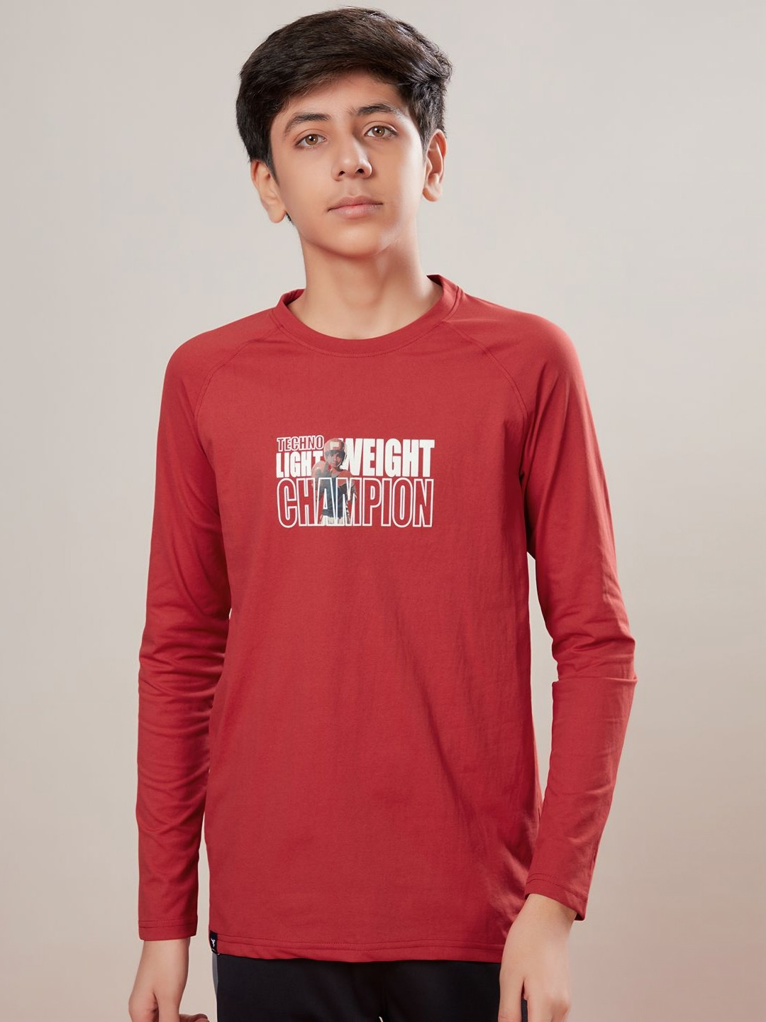 Technosport Boys aw'24 UPF50 Typography Printed Sports T-shirt