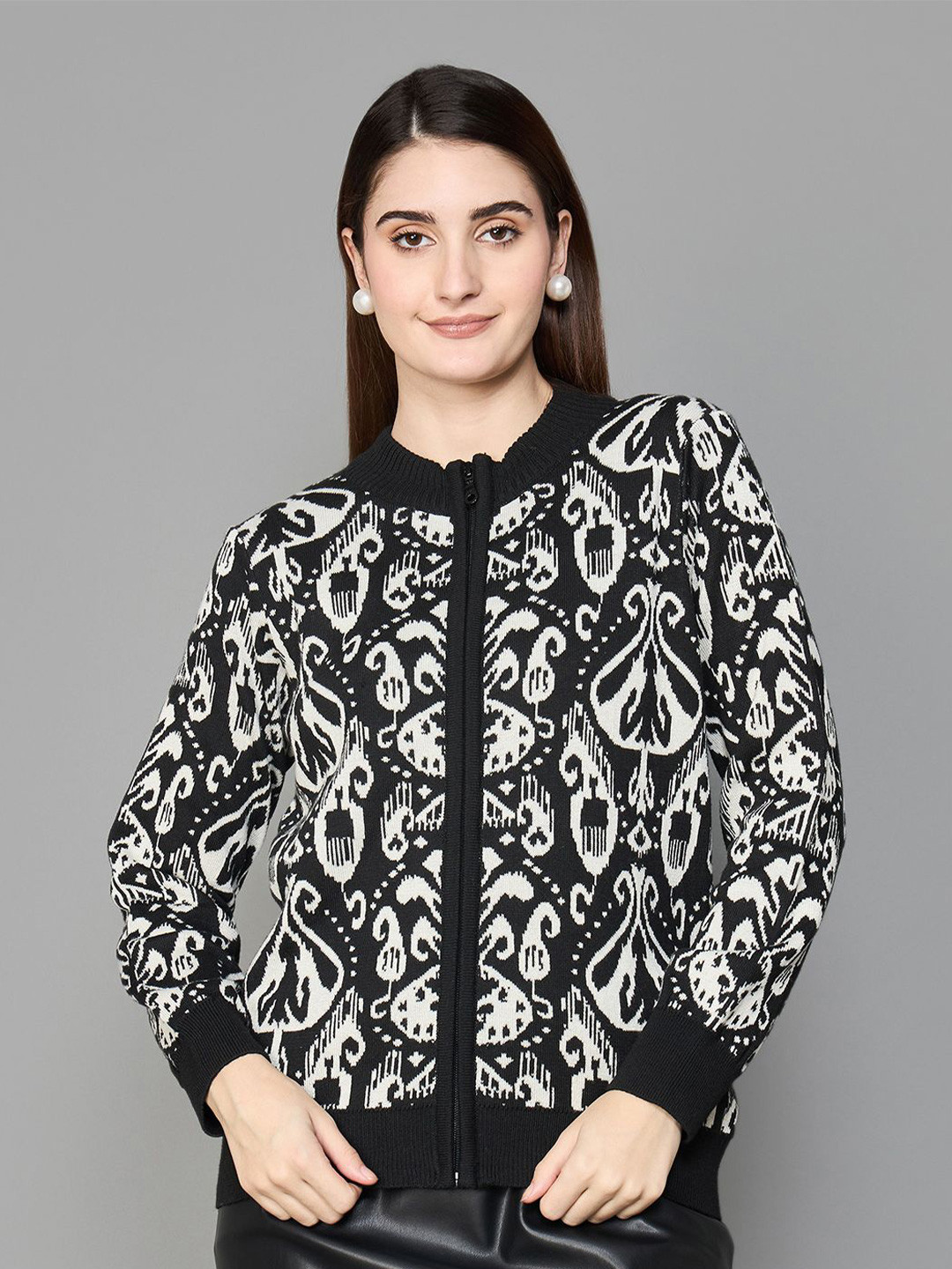 Colour Me by Melange Women Abstract Printed Sweatshirt