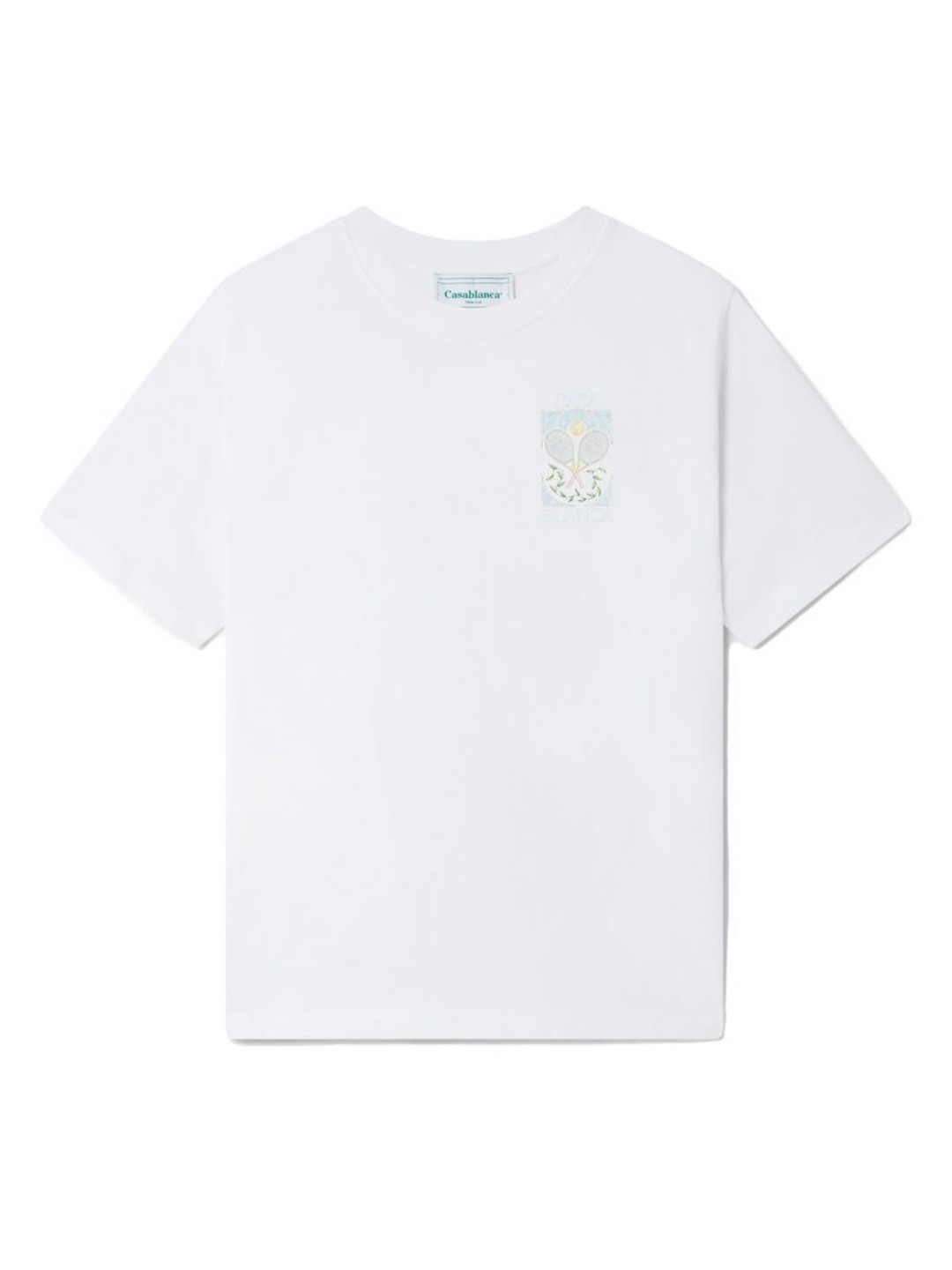 Tシャツ・カットソー Casablanca REGULAR FIT T-SHIRT Casablanca Tennis Club Icon T-shirt | White | FARFETCH PL