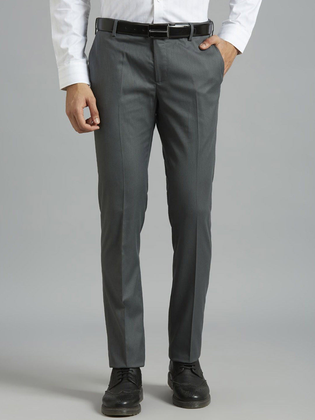 Reid & Taylor Men Tailored Mid-Rise Regular Fit Formal Trouser