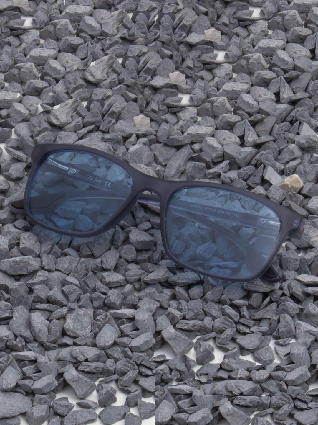 Ted Smith Unisex Blue Wayfarer Sports Brat Sunglasses With Polarised Lens