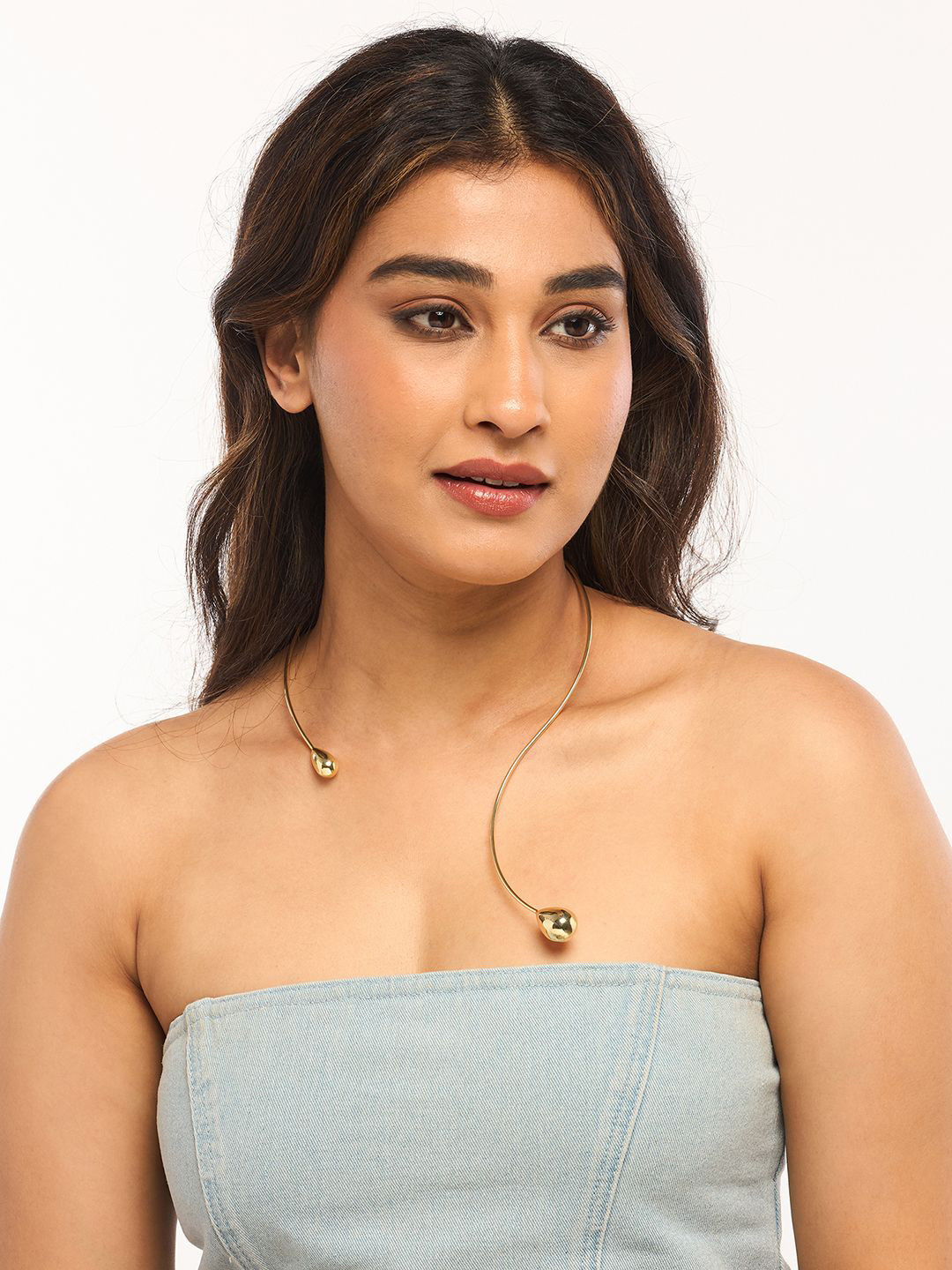 WHITE LIES Teardrop Shaped Necklace