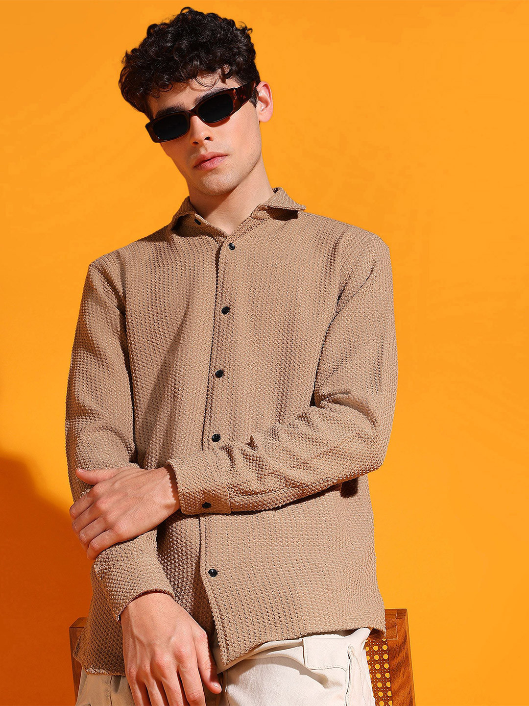 INDICLUB Men Opaque Casual Shirt