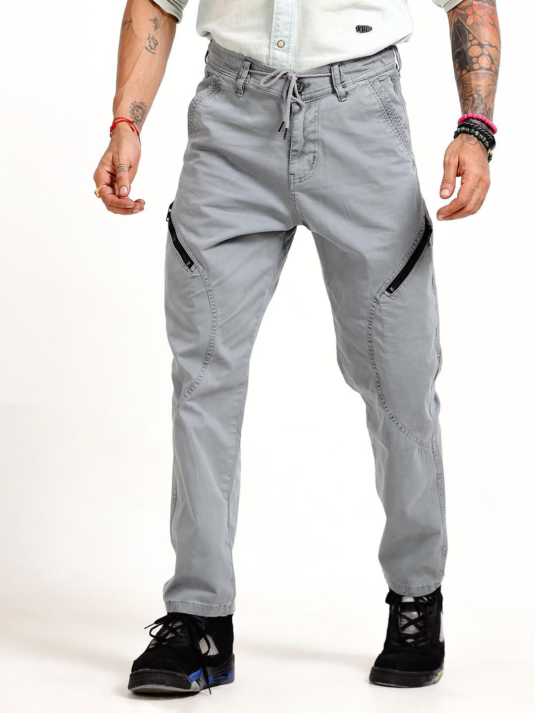 Italian Colony Men Tailored Tapered Fit Joggers Trousers