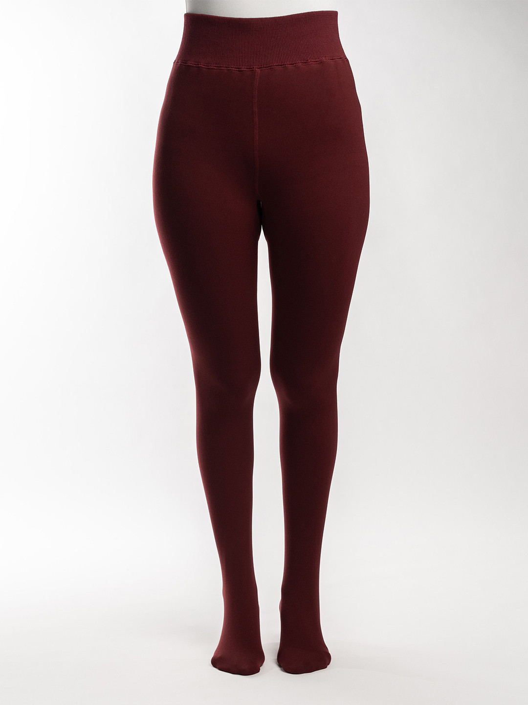 Theater Women Bordeaux Winter Fur Stockings