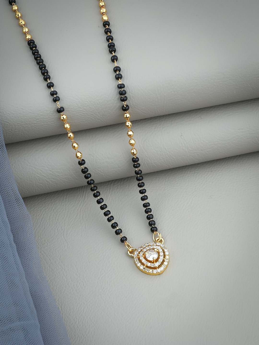 Wynona Studded & Beaded Tanmaniya Mangalsutra