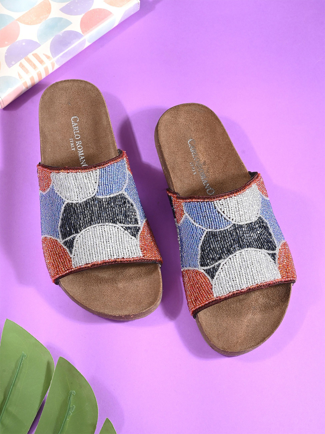 CARLO ROMANO Women Lightweight Open Toe Flats