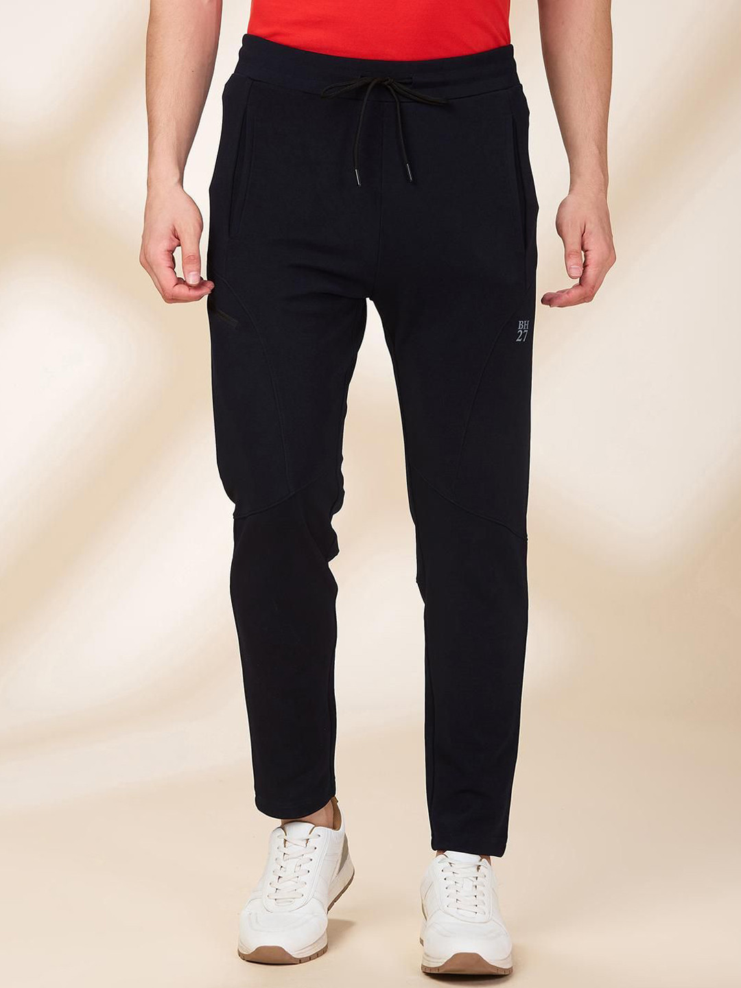 Being Human Men Slim -Fit Mid Rise Track Pants
