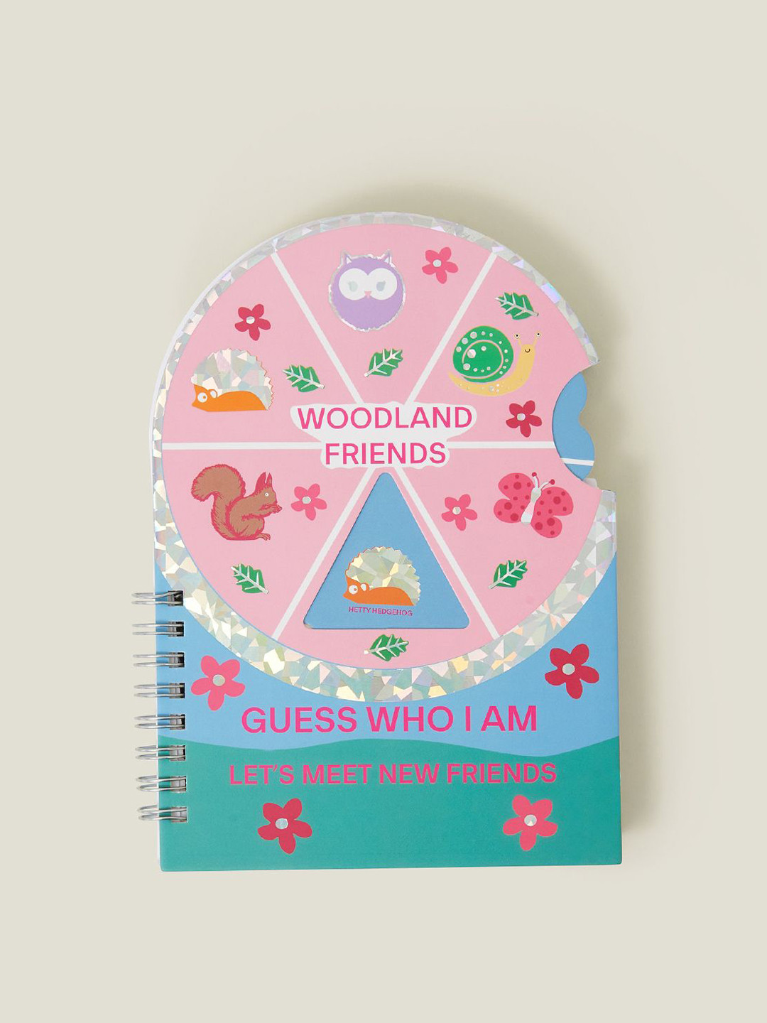 Accessorize Pink & Blue Self Design Woodland Stickers and Notebook Stationery