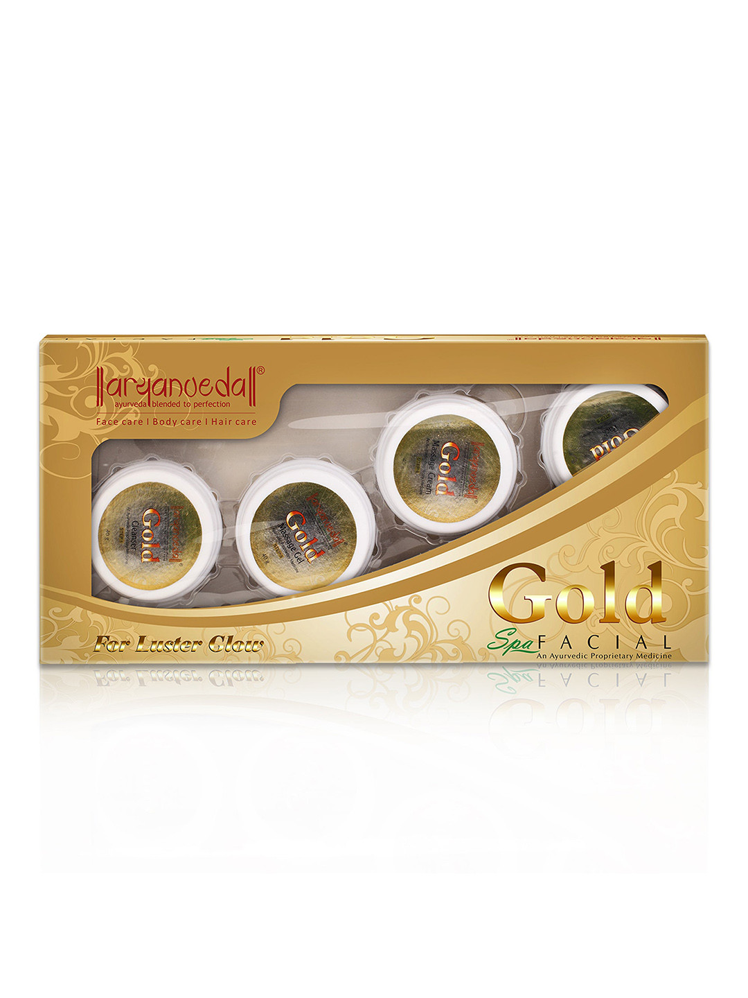Aryanveda 6 Step Gold Spa Facial for Luster Glow - 210g