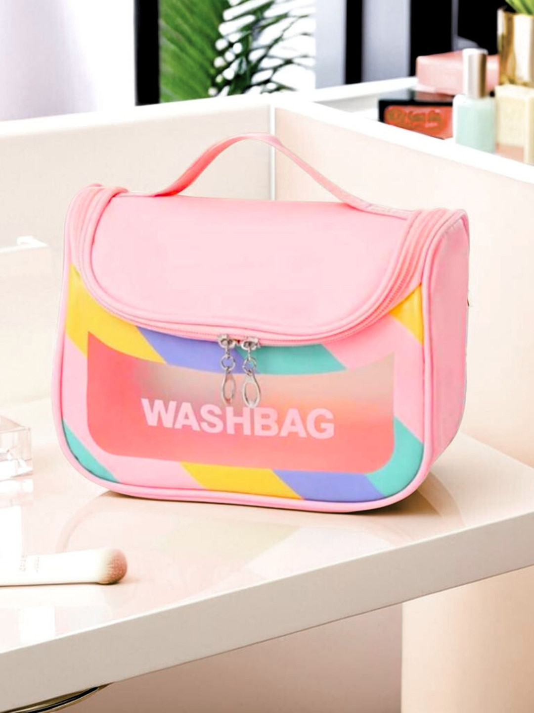 Tinker Squad Teens Girls Pink Cosmetic Organizer Bag Travel Accessory