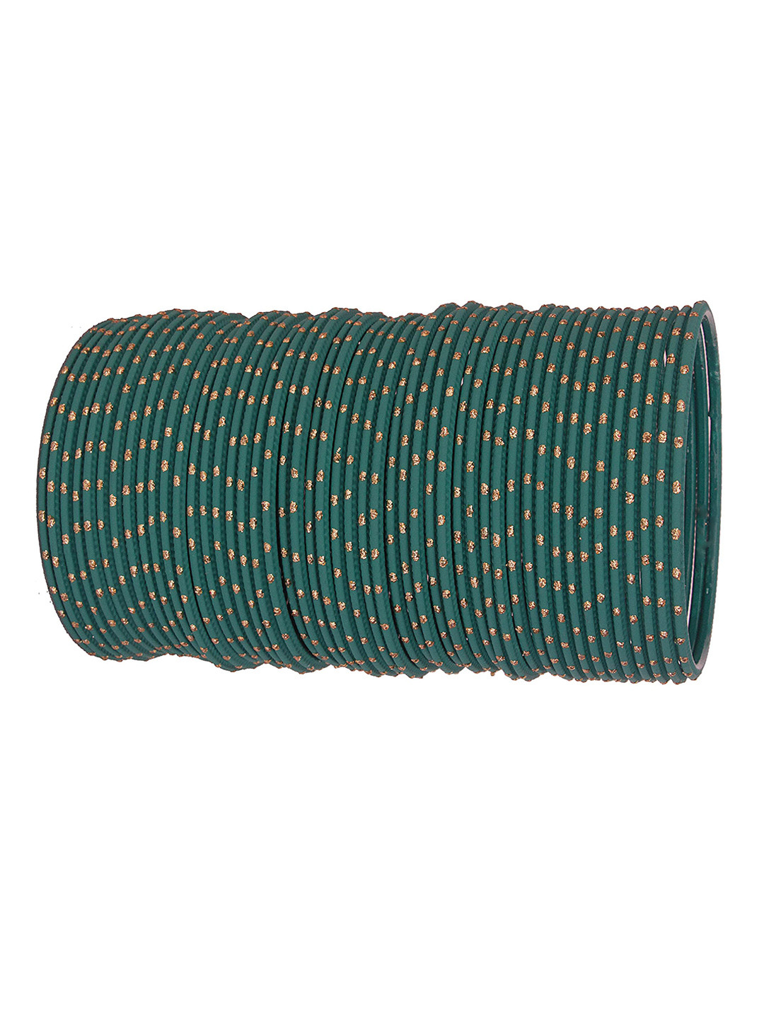 ZULKA Set of 48 Alloy Base Polka Dots Bangles