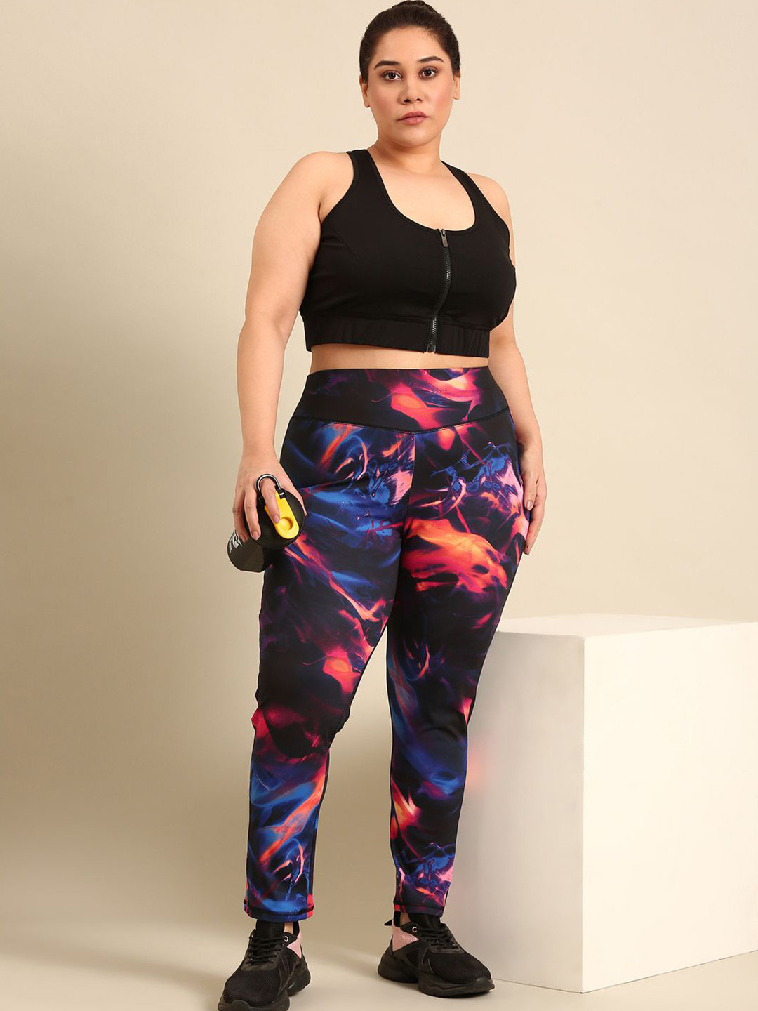 The Pink Moon Women Plus Size Moisture Wicking Rapid-Dry Workout Sports Bra