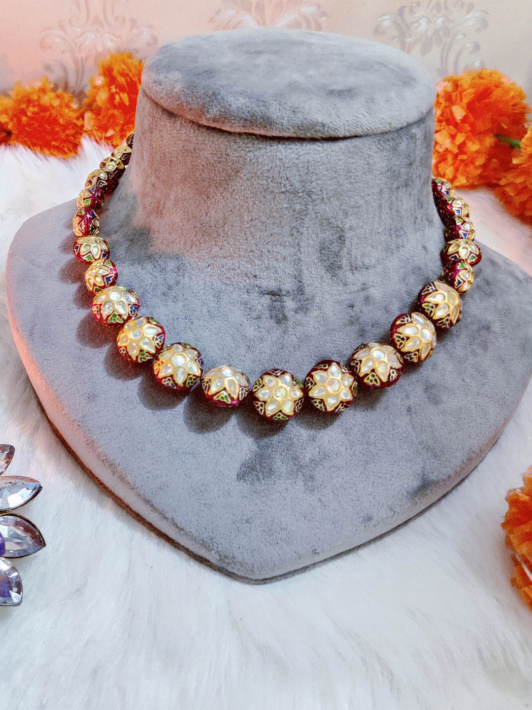 STYLE DECO Women Kundan & Meenakari  Necklace