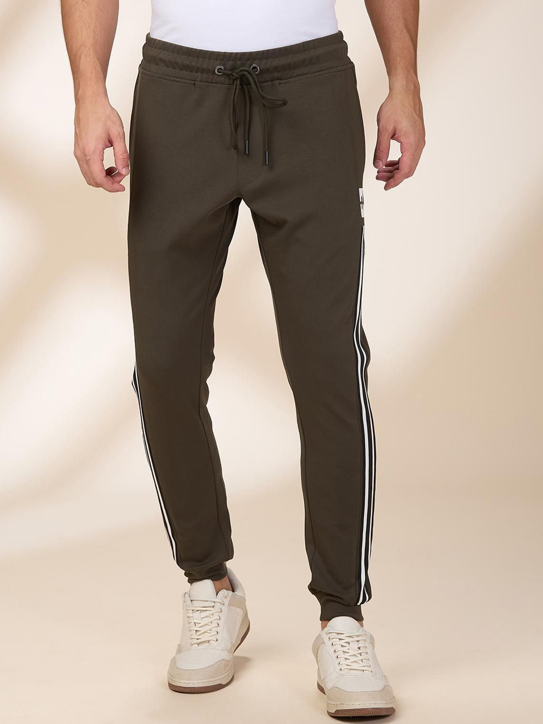 Being Human Men Slim-Fit Mid Rise Jogger Track Pants