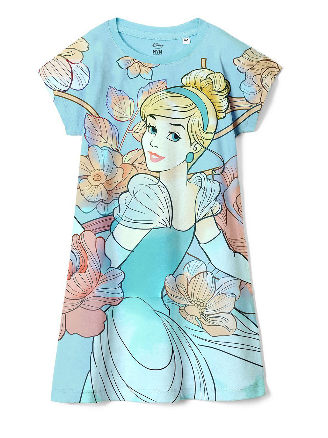 Wear Your Mind Girls Cinderella Printed  A-Line Dress