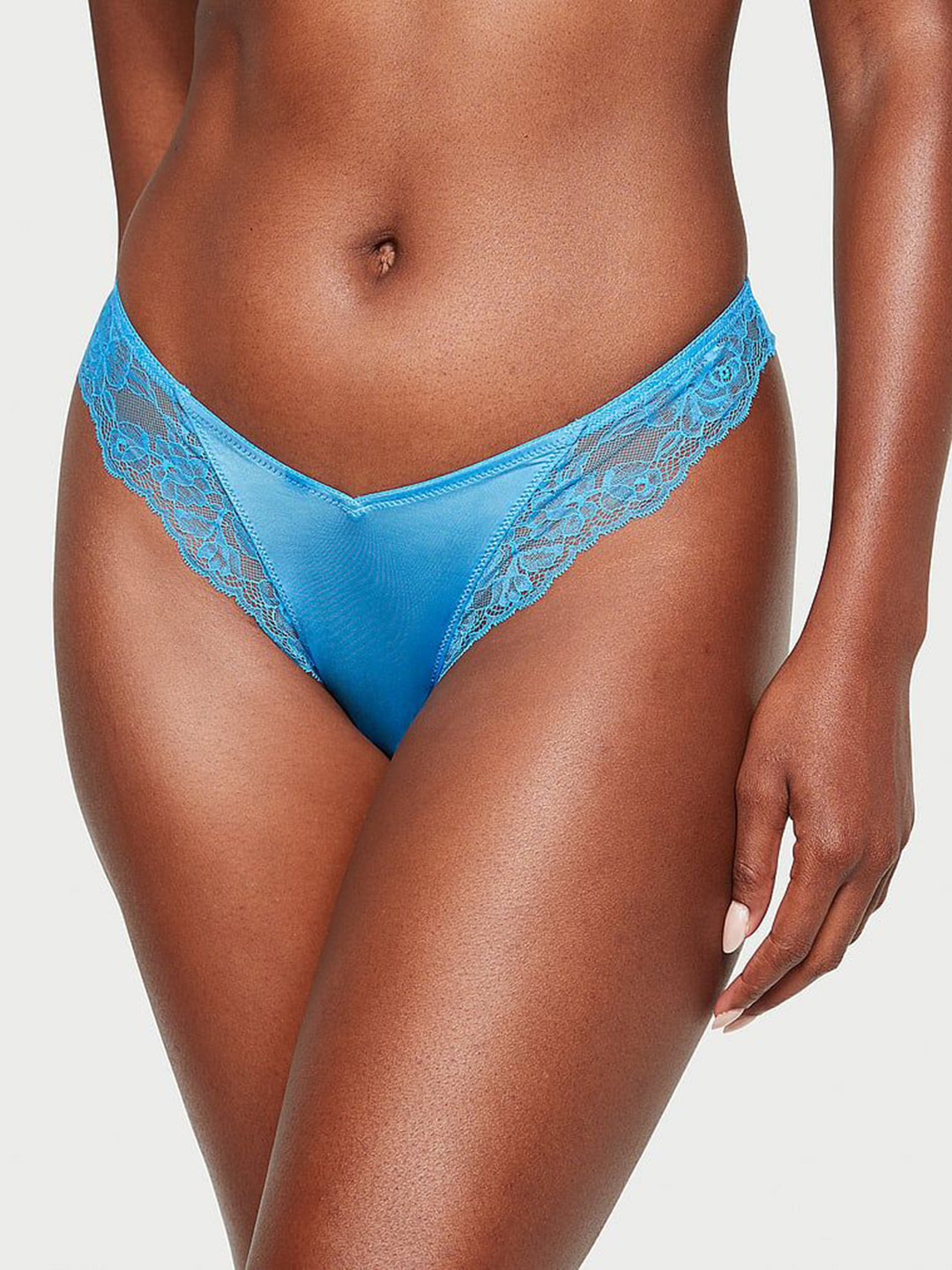 Victoria's Secret Very Sexy Rose Lace-Trim High-Leg Thong Panty