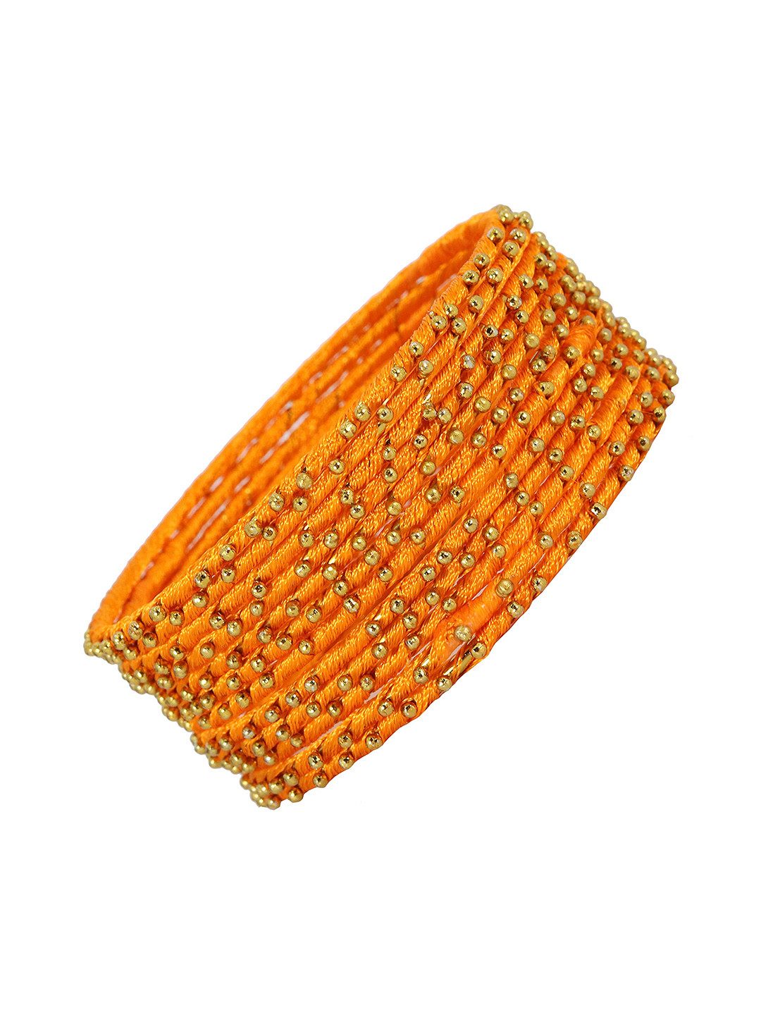 ZULKA Set Of 12 Thread Beaded Bangles