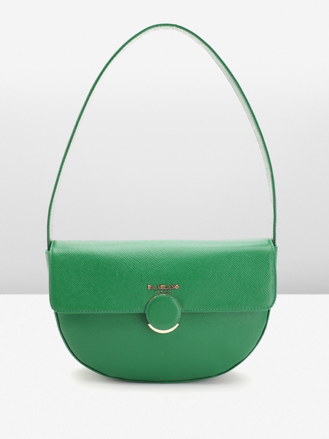 Da Milano Leather Baguette Bag