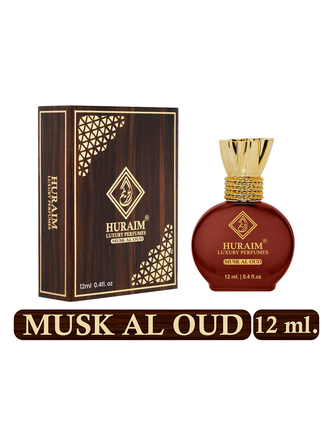 HURAIM Musk-Al-Oud Attar - 12ml