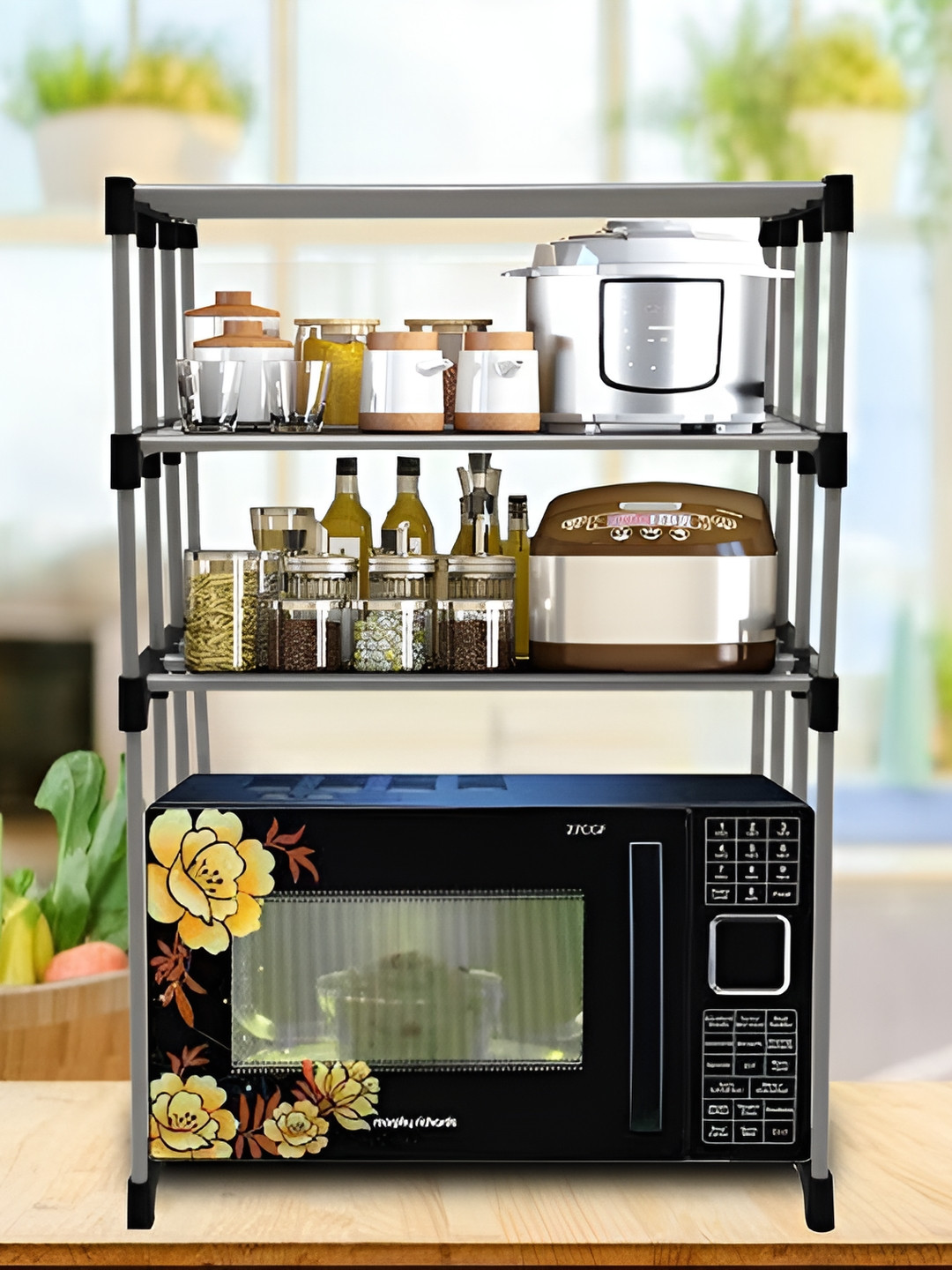 Rmerchants Black Water Resistant Drawer Microwave Organiser