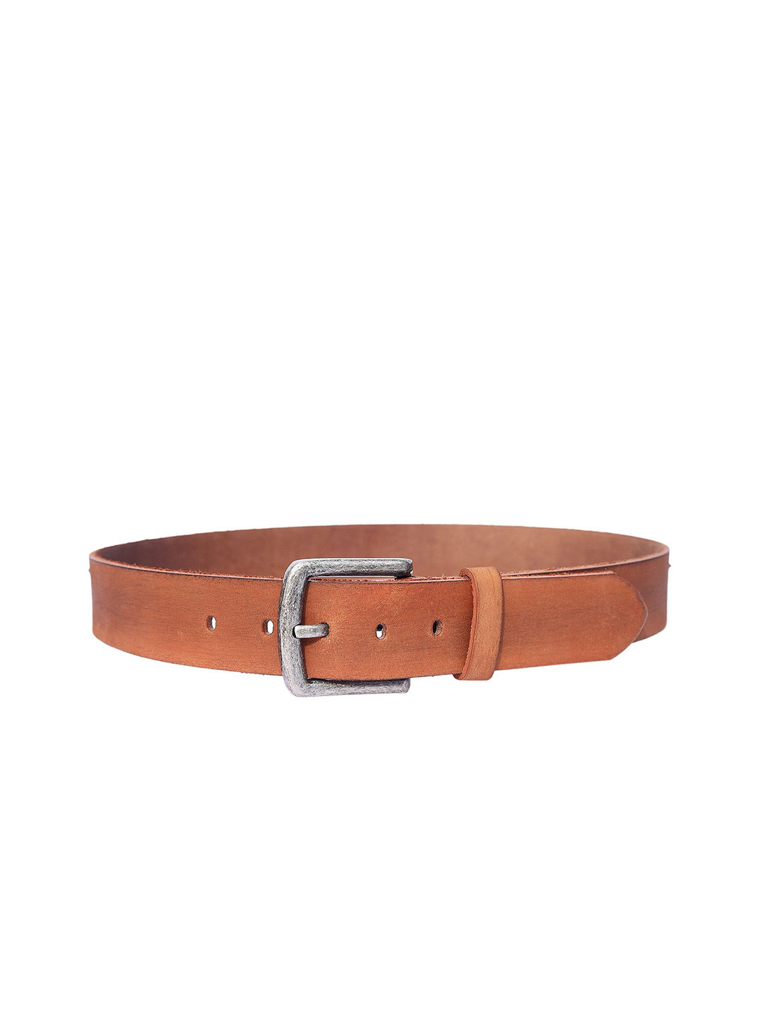 Celtic Unisex Tan Leather Tang Formal Belt with Secure Closure