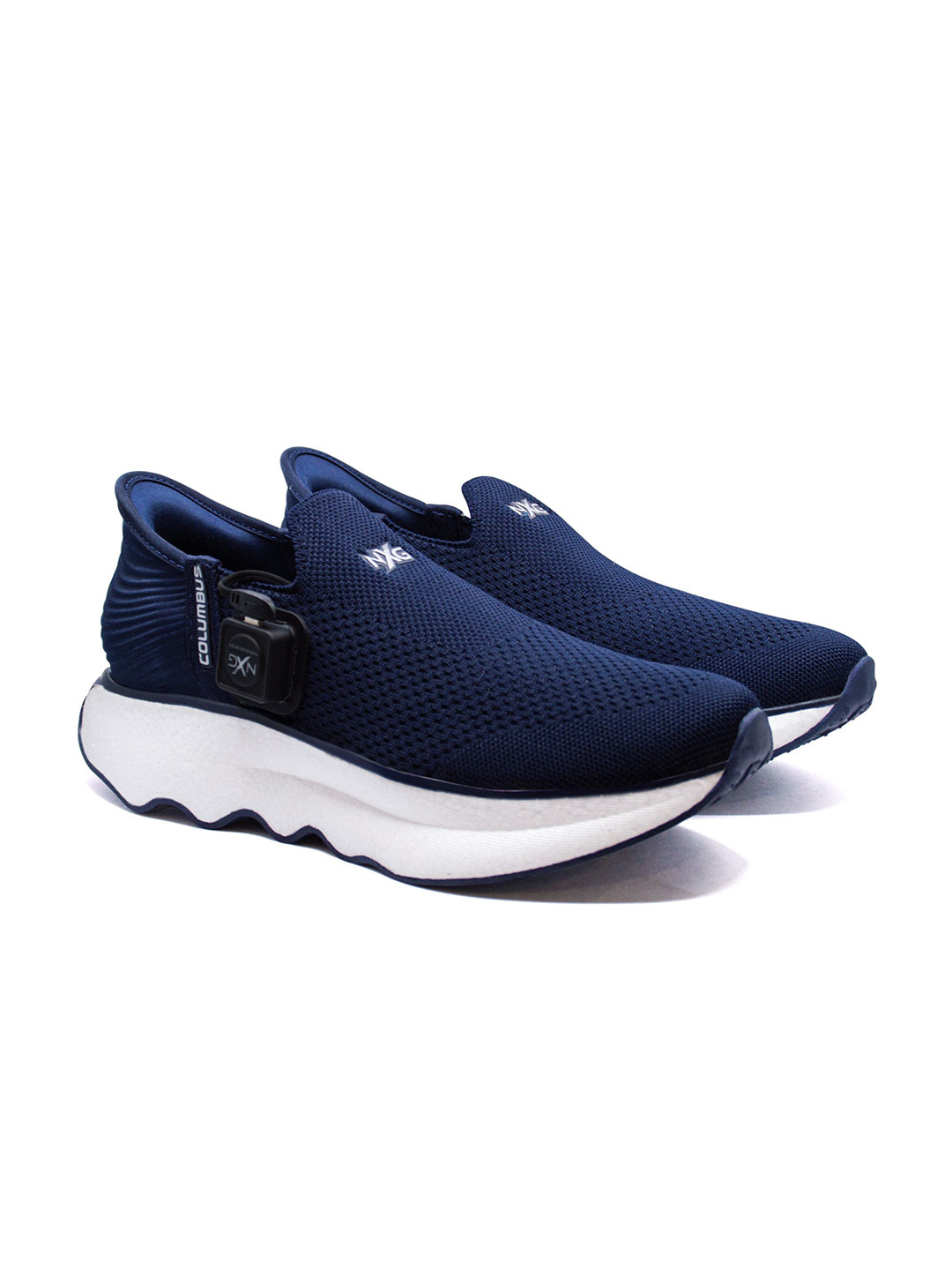 Columbus Men Woven Design Slip-On Sneakers