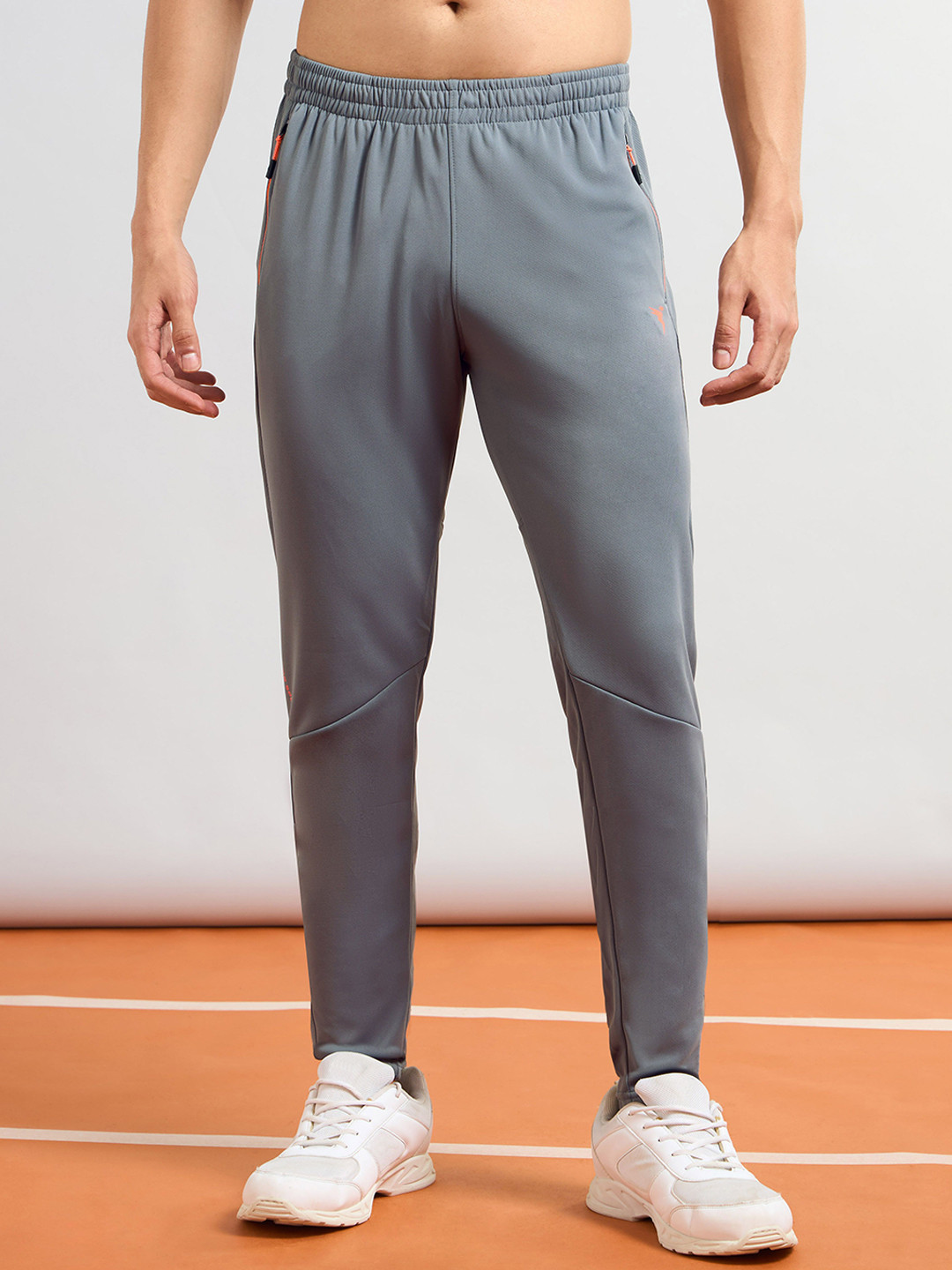 Technosport Men Slim Fit Techno Dry Mid Rise Track Pant