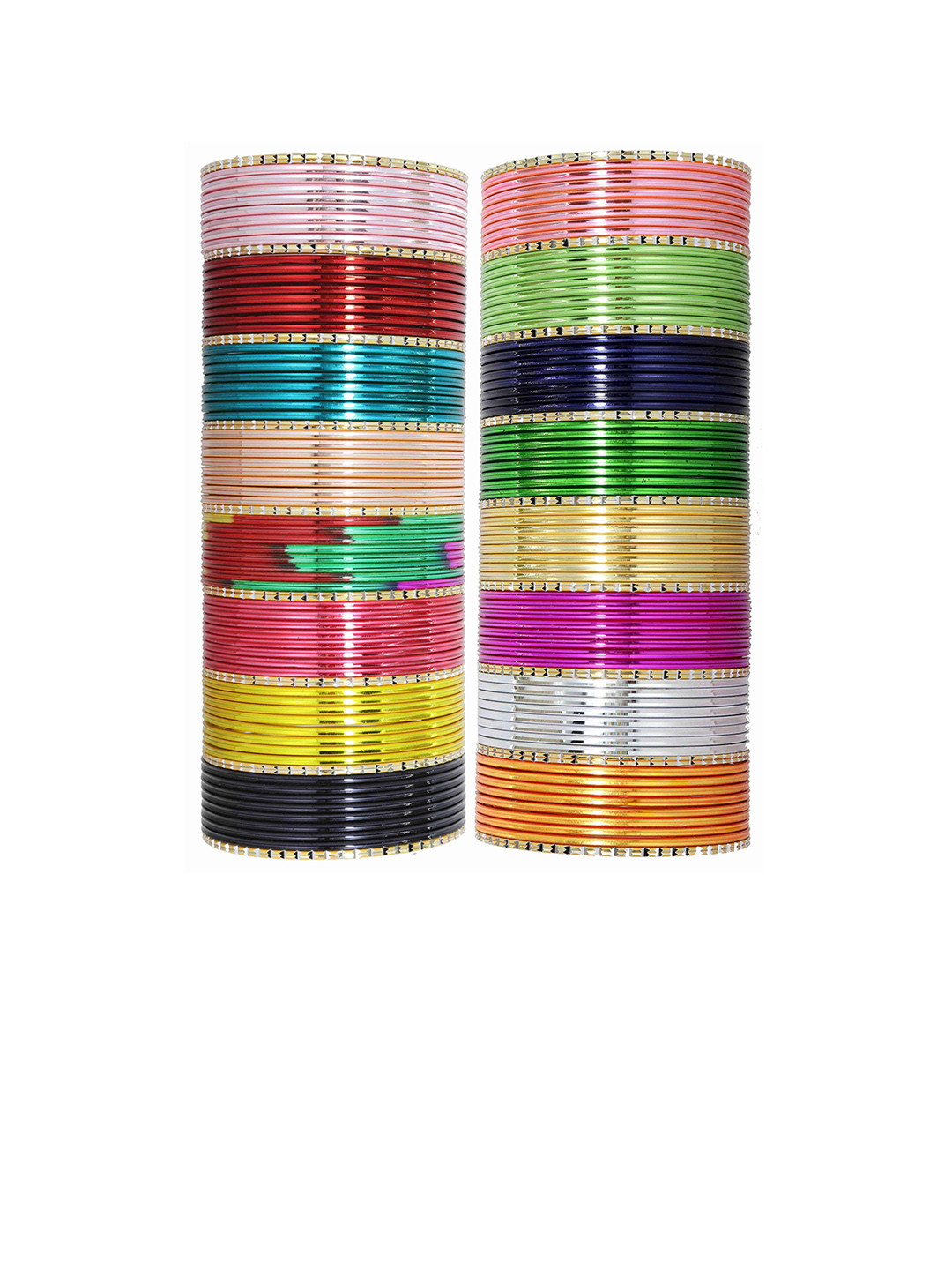 ZULKA Set of 146 Women Metal Bangle
