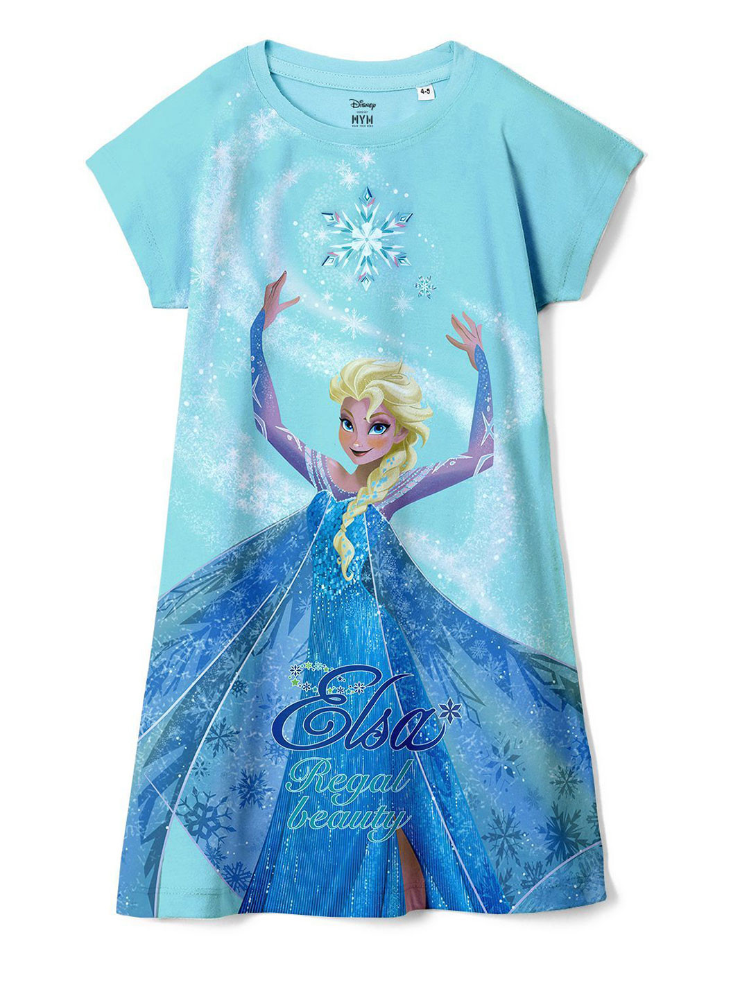Wear Your Mind Girls Frozen Character Printed T-shirt Dress