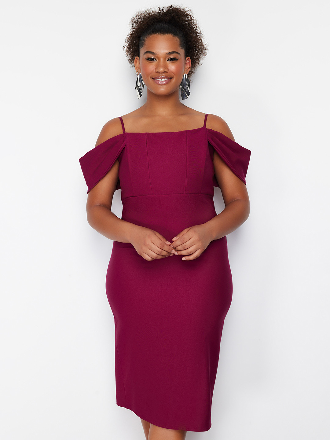 Trendyol Off-Shoulder Bodycon Dress