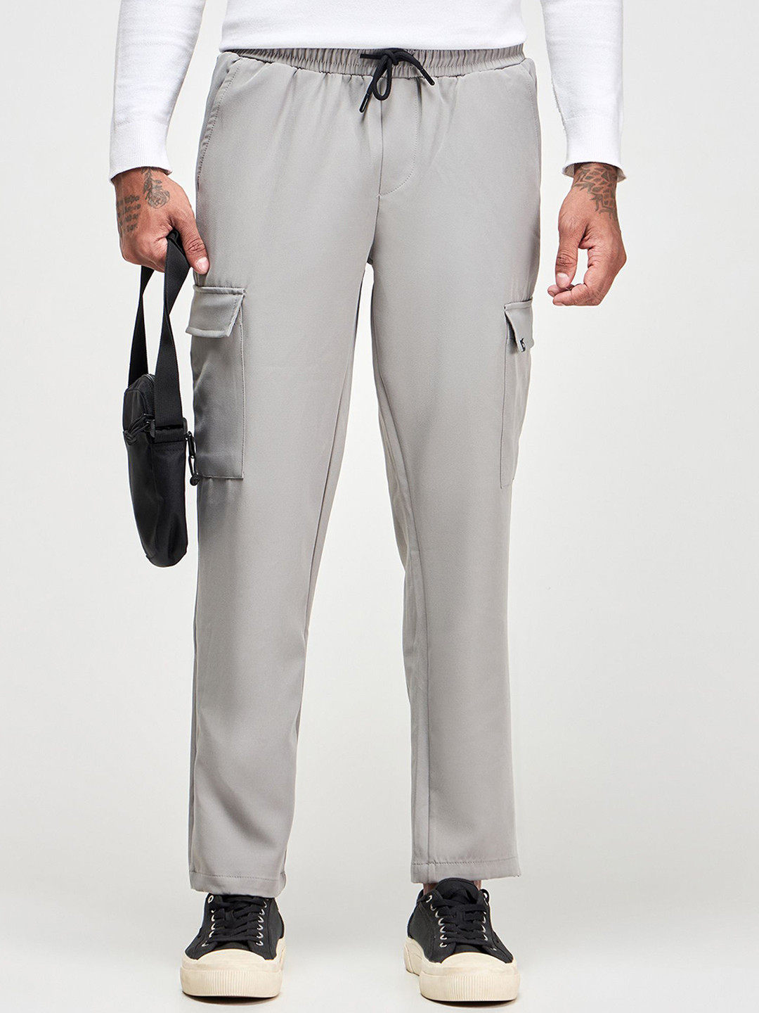 Red Flame Men Cargos Trousers