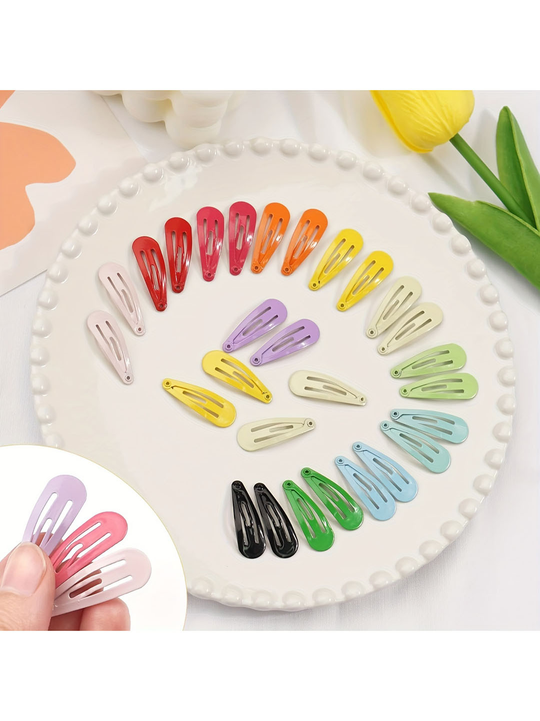 CHR203115 12-Pcs Snap Hair Clips