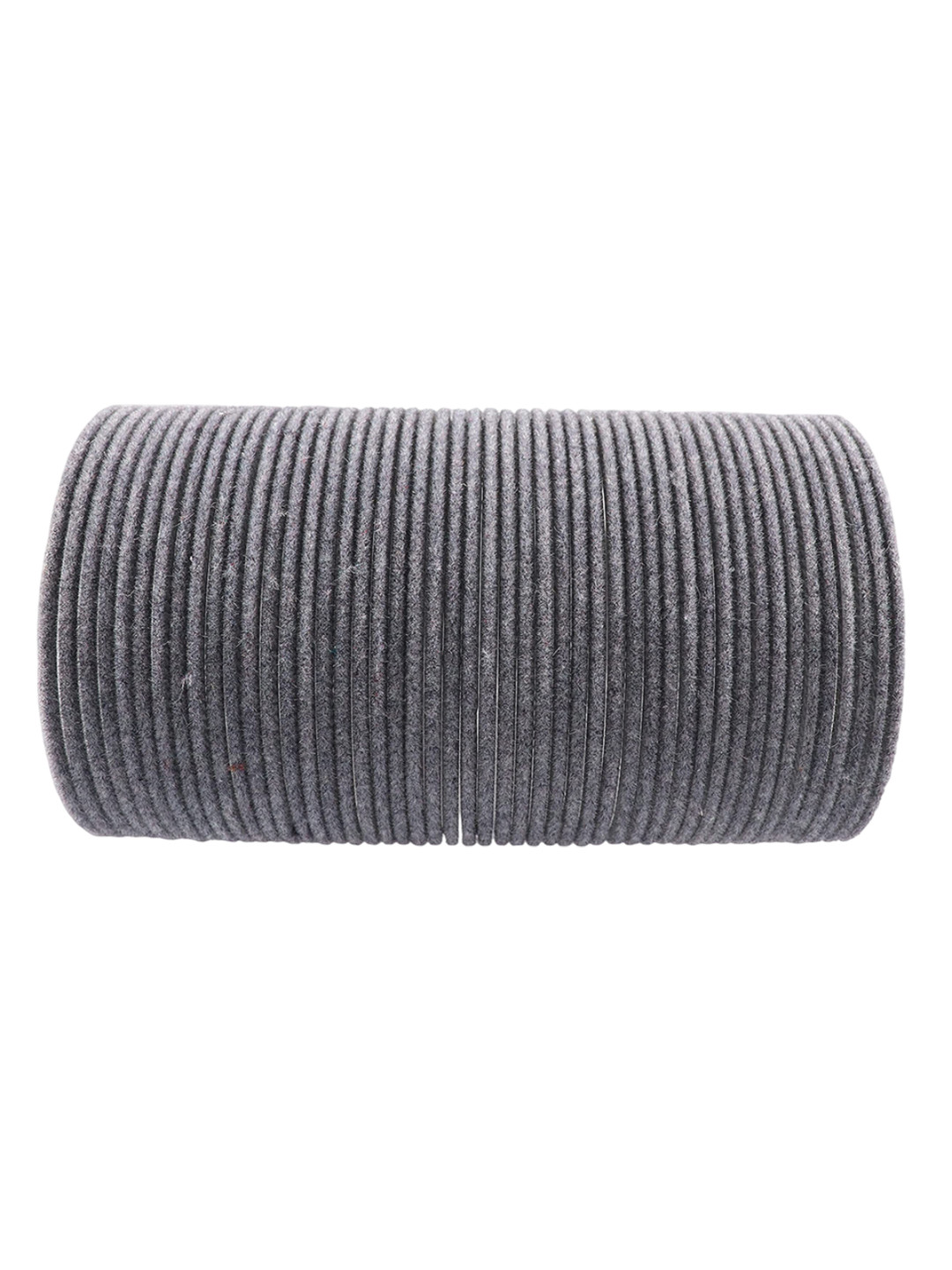 ZULKA Set of 48 Alloy Base Velvet Finish Plain Bangle