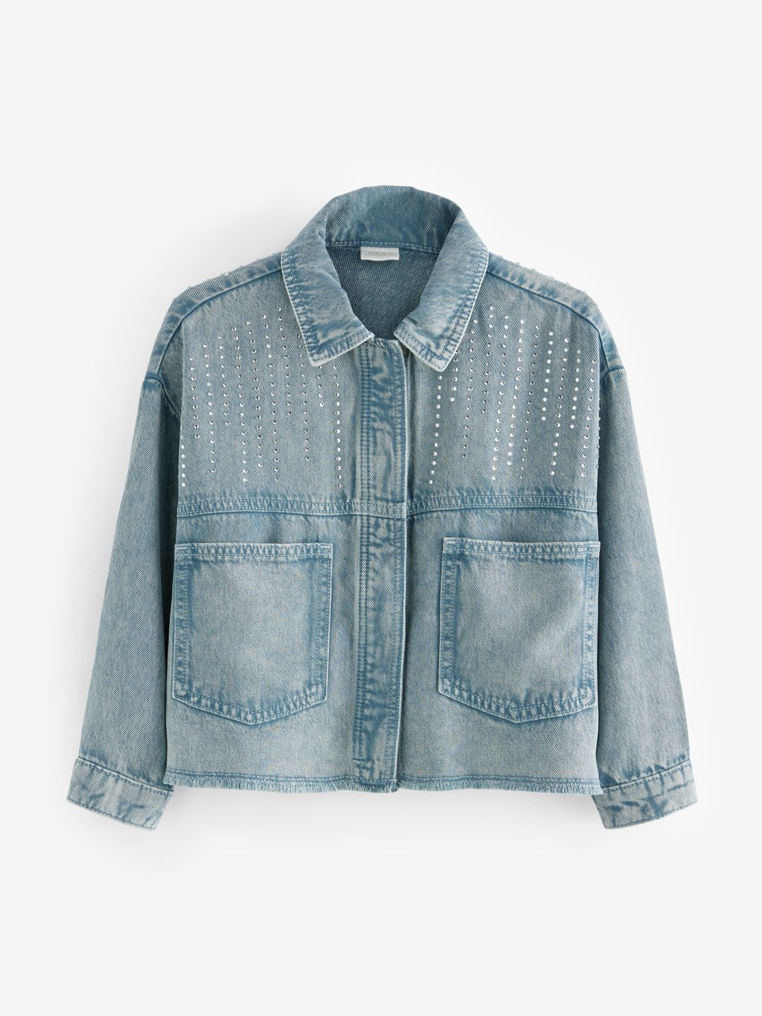 NEXT Girls Sequin Embellished Lyocell Oversized Shacket