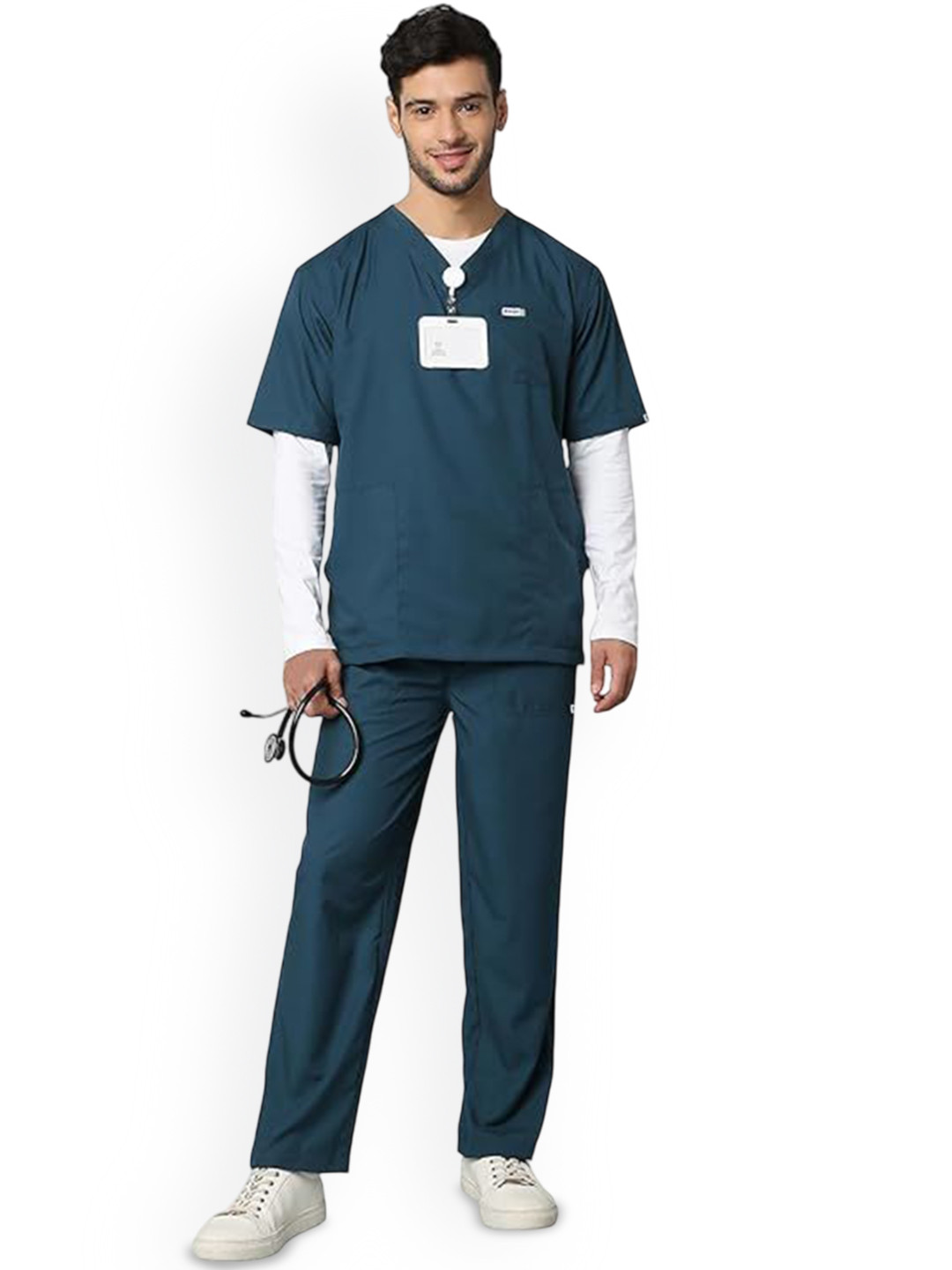 KNYA Men Short Sleeve Scrub Suit