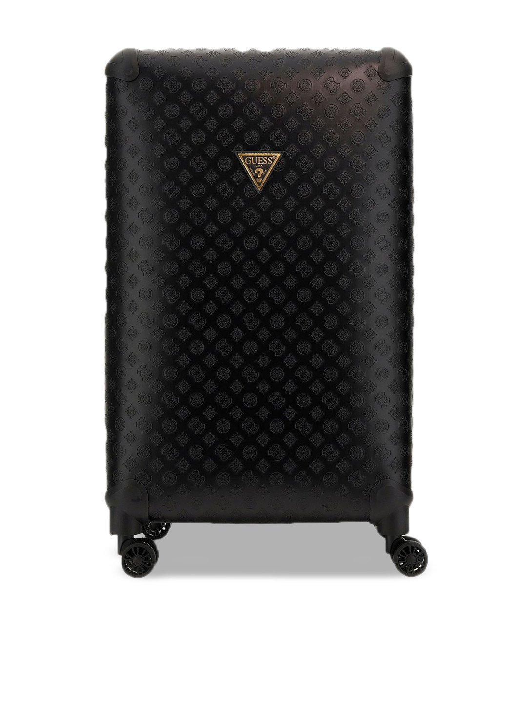 GUESS Women Textured Hard-Sided Cabin Trolley Bag