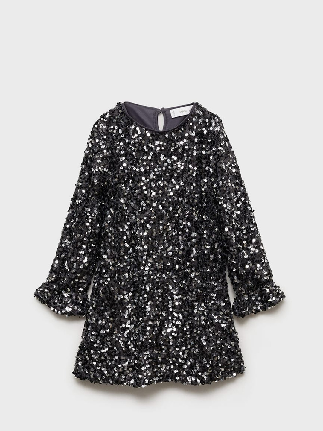 Mango Kids Girls Sequined Embellished Mini Dress