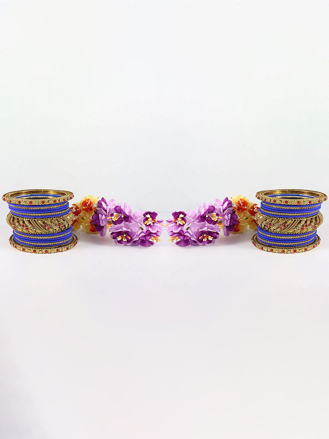 ZULKA Set of 30 Non-Precious Metal  Base Metal and Zircon Gemstone Bangle