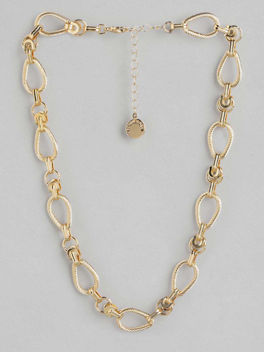 Forever New Gold-Plated Link Chains Statement Necklace