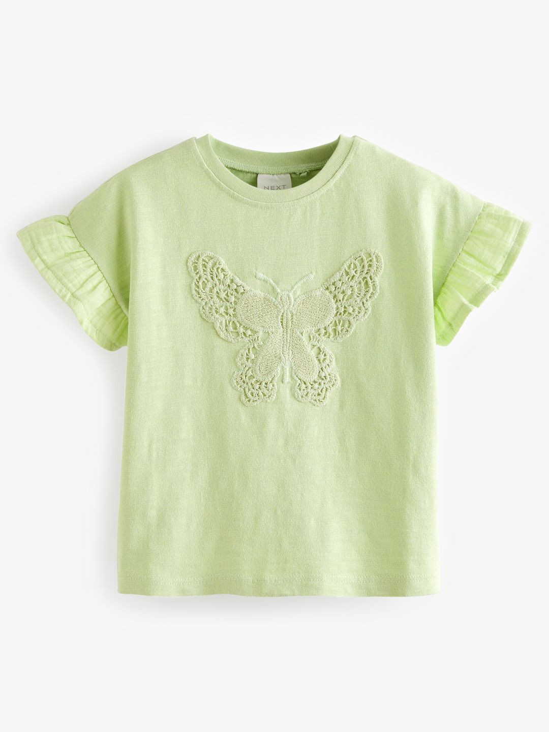 NEXT Girls CROCHET Pure Cotton T-shirt
