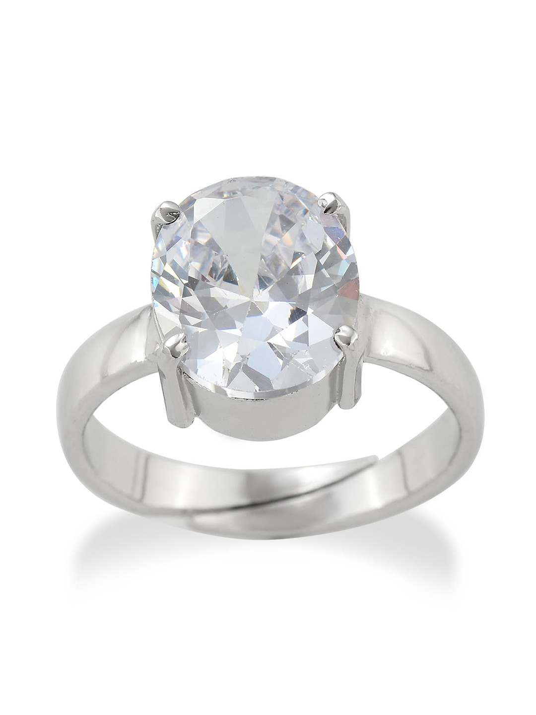 LMDPRAJAPATIS Unisex Certified Zircon Gemstone Ring For Men's and Women's (Adjustable)