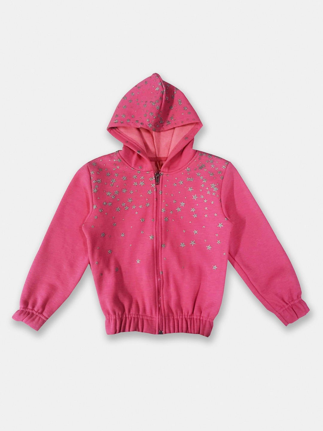 Here&Now X Game Begins Girls Printed Sparkle Hooded Sweatshirt