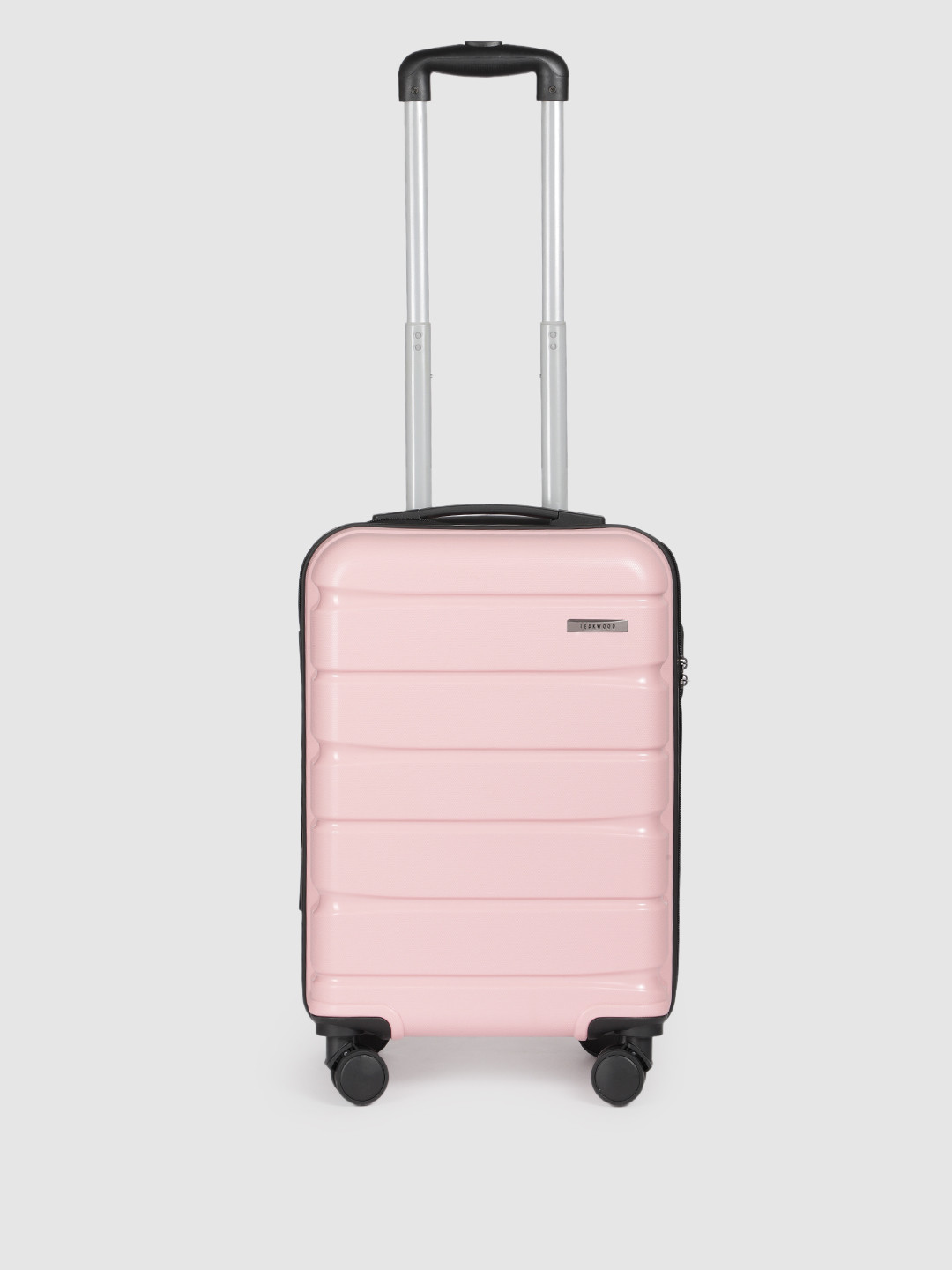 Teakwood Leathers India 360-Degree Rotation Solid Hard Sided Cabin Size Trolley Bag- 38L